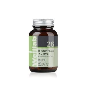 БАД с витаминами группы В Welllab В-COMPLEX ACTIVE, 60 капсул 2